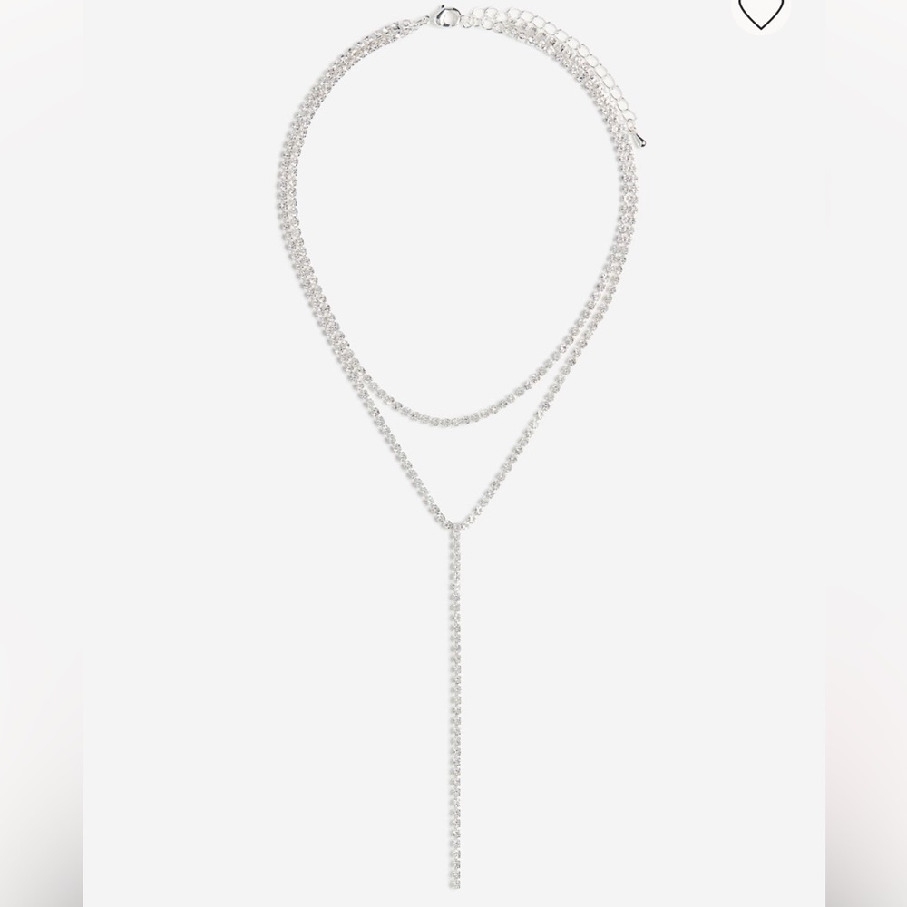 Double Strand Rhinestone Necklace